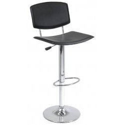 Adjustable Height Bar Stool Only - 1 Piece (Black) (22.64 to 31.1H x 18.9W x 18.6D) by Stacks and Stacks