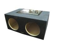 OBCON Dual 10-Inch Sealed Hatchback Speaker Box with Cooling Fan and Amp Rack