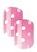 Little Miss Nails, Pre Glued, False Nails, 12 (Pink, White PolKa Dots)