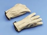 UNITED FACILITY SUPPLY Cowhide Grain Leather Drivers' Gloves, Large, Buff, Pair