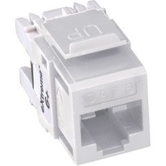 Leviton 61110-RW6 eXtreme 6+ QuickPort Connector, CAT 6, White