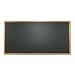 Quartet PCW408B Quartet Magnetic Chalkboard, Porcelain-On-Steel, 96 x 48, Black, Oak Frame