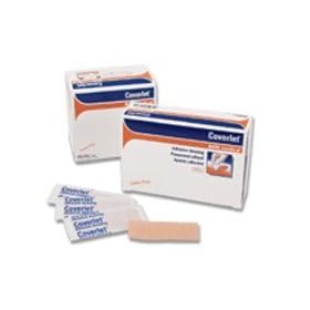 Coverlet Latex-Free Adhesive Dressings Strips - 1 inch X 3 Inches,100 / Box