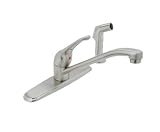 Reliaflow 8 Satin Nickel Center Kitchen Faucet w/Spray