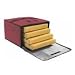 San Jamar TPB20-12-MRN Insulated Magnum Pizza Carrier, 20" Width x 20" Height x 12" Depth, Maroon