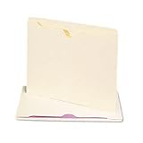 Recycled Manila File Jackets, 2-Ply Tab, Flat, Letter, 100/Box SMD24900
