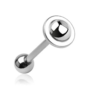 316L Surgical Steel Barbell with UFO Top [Jewelry]
