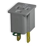 Plugs & Connectors: Leviton 023-274  Vinyl Grounding Adapter