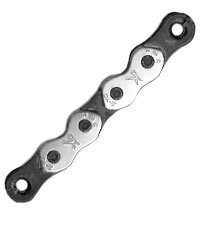 KMC K710 Kool Bicycle Chain (1-Speed, 1/2 x 1/8-Inch, 112L, Silver/Black)