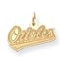 14K Baltimore Orioles Med Satin Orioles Pendant