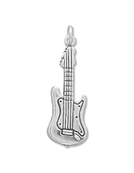 Sterling Silver Electric Guitar Charm