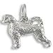 Portuguese Water Dog Charm - Sterling Silver