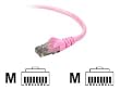 Belkin High Performance - Patch cable - RJ-45 (M) - RJ-45 (M) - 15 ft - UTP - ( CAT 6 ) - pink ( A3L980-15-PNK-S )