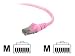 Belkin High Performance - Patch cable - RJ-45 (M) - RJ-45 (M) - 15 ft - UTP - ( CAT 6 ) - pink ( A3L980-15-PNK-S )