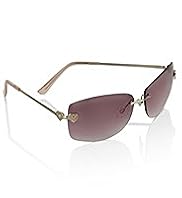 Heart Rimless Tinted Sunglasses