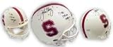 John Elway Stanford Cardinal Stat Autographed Pro Helmet