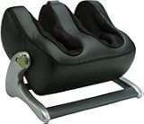 Human Touch Faux Leather Calf/Foot Massager Ottoman 3.0 - Black