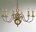 Holtkotter - 2006/6 AB - FLEMISH PENDANT FIXTURE - ANTIQUE BRASS