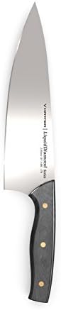 VMatter 8" LiquidDiamond Series Chef's Knife - Black Pakka Wood Grip (Blem)
