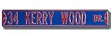 Steel Street Sign: &acute; 34 KERRY WOOD DR. &acute; - B0001LS5M8