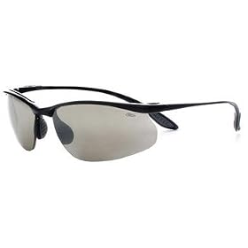 Action Sport Kicker Sunglasses with Shiny Black Frames and EagleVisioin 2 Dark Lenses from Bolle