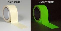 Glow in the dark egress tape 1/2''x30ft On Sale