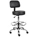 Boss B16245-BK Caressoft Medical/Drafting Stool with Back Cushion
