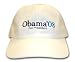 BARACK OBAMA ENBROIDERED WHITE CAP- ONE SIZE FITS ALL