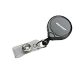 ID Card/Electronic Key Reel,Retractable,36'L Cord,Black (NSN5453657)