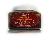 Nubian Heritage Honey & Brown Sugar Body Scrub with Black Seed Oil