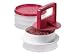 Tupperware Hamburger Press and Freezer Set in Chili Red