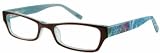 Skechers SK 1500 Eyeglasses (BRNTL) Brown Teal, 45 mm