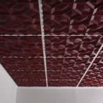 Doric Ceiling Tiles 2' x 2' Merlot - Free Ground Shipping