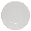 Art Glass White Small Round Plate 8.5"D Set of Two