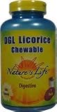 Nature's Life DGL Licorice Tablets, 380 Mg, Chewable, 100 Count