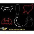 Shaped Rubber Bands Bracelets 12Pack Vampire Shaped Rubber Bands Bracelets 12Pack Vampire