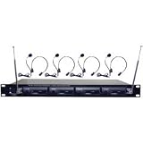 Pyle Pdw-m4400 4-channel Vhf Wireless Microphone System