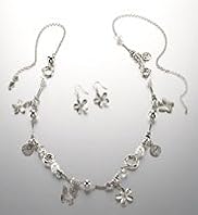 Per Una Floral Necklace & Earrings Set