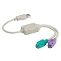 USB to PS/2 PS2 Cable Converter Adaptor Keyboard Mouse