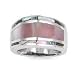 .925 Silver, Pink & Paua Shell Ring Sizes 6-8