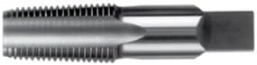 North American Tool 16111 HSS British 55 Degree Modified Whitworth Parallel Pipe Hand Tap, Uncoated Bright Finish, Bottom Chamfer, 1/2"-14 BSPP Thread Type, 3.13" Length