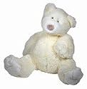 Plush Little Bit Bigger Creamy Bear 16"