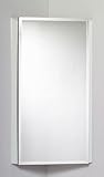 Robern 20 W x 8 D x 34 H MT Series Arch Door Corner Cabinet, Plain Mirror, Left Hand Hinge