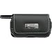 Universal Prestige Horizontal Leather Pouch With Blue Stitching
