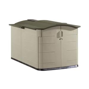 Rubbermaid Horizontal Slide Lid Outdoor Storage Shed 60x79x54