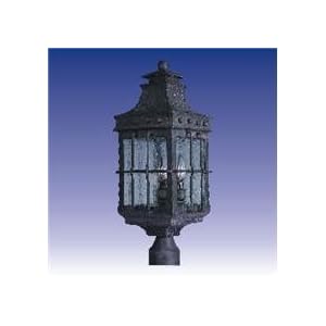 Maxim Lighting 30080CDCF - Nantucket 3 Light Outdoor Post Lantern - 30080CDCF by Maxim Lighting