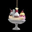 Pack of 8 Noble Gems Ice Cream Sundae Christmas Ornaments