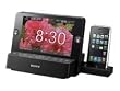 Sony Speaker Dock Clock Radio with 7-Inch LCD for iPod / iPhone (Black)