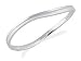 Fossil Silver Two Tone Wavy Bangle