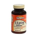 L - Lysine Hcl 1000 Mg Caplets, By Sundown - 100 Ea
